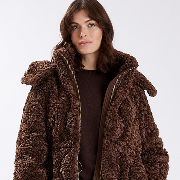 Nicole Benisti Brown Small Shearling Jacket